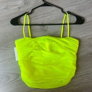 Aritzia Babaton Neon Yellow Luxor Tank